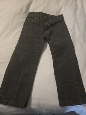 Janie and Jack Dark Olive Corduroy Pants